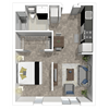 Crystal Flats Studio Floor Plan